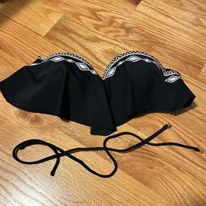 Breaking Waves small black bikini top